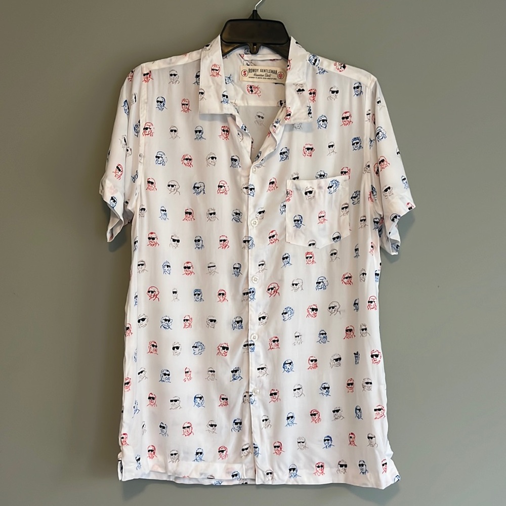 Rowdy Gentleman Patriotic Presidents Hawaiian Shirt - Never Worn